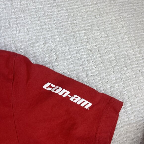 Y2K Can Am BRP Racing Shirt Men M Red AOP Motosport Dirtbike Biker - Picture 8 of 16
